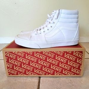 Vans Sk8-Hi women 8.5 men 7 True White